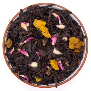 Чай черный ароматизированный "Йогурт с малиной"